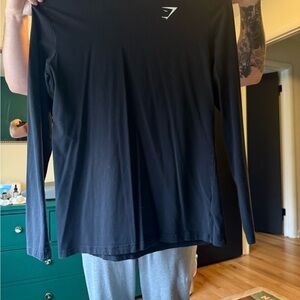 Gymshark Men's Black Long Sleeve Shirt